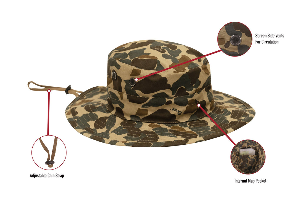 CLEARANCE - Rothco Adjustable Boonie Hat - Fred Bear Camo