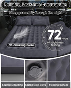 Umbrauto 29.53in/75cm Wide Car Air Mattress Inflatable SUV, Truck & Van Back Seat Camping Bed with Pump & Pillows,Black