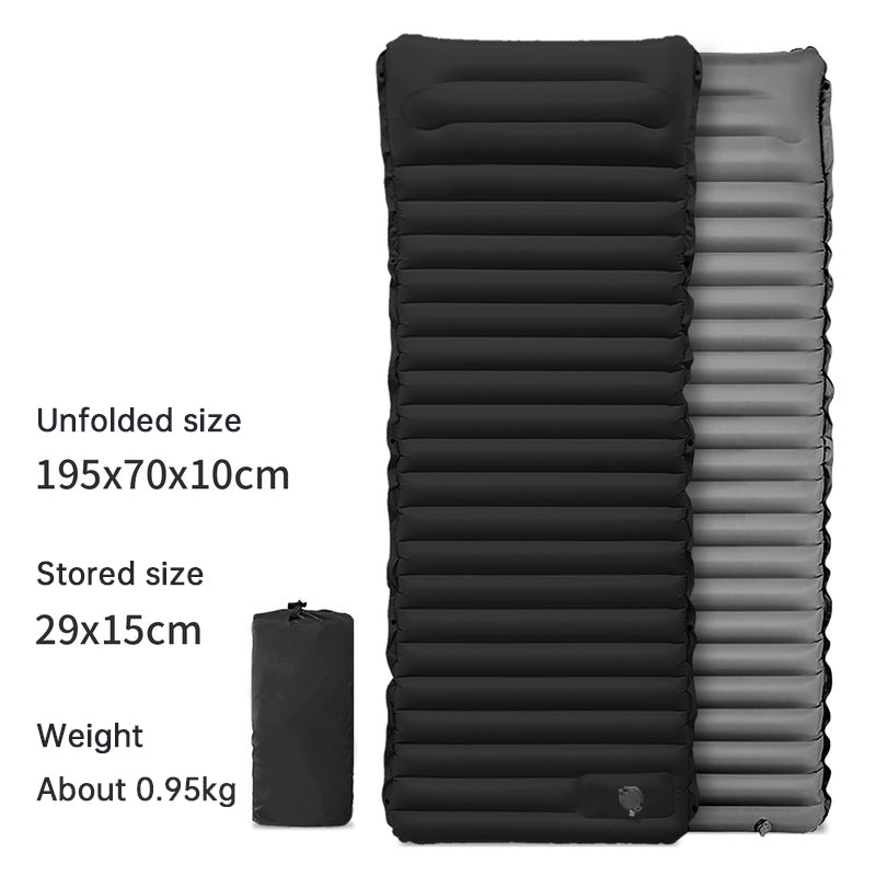 Ultralight Camping Sleeping Pad: Thicken, Self-Inflating with Built-in Pump (Outdoor/Travel)