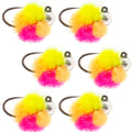 Tungsten Bead Tactical Euro Clown Jig - 6 Flies Size 14