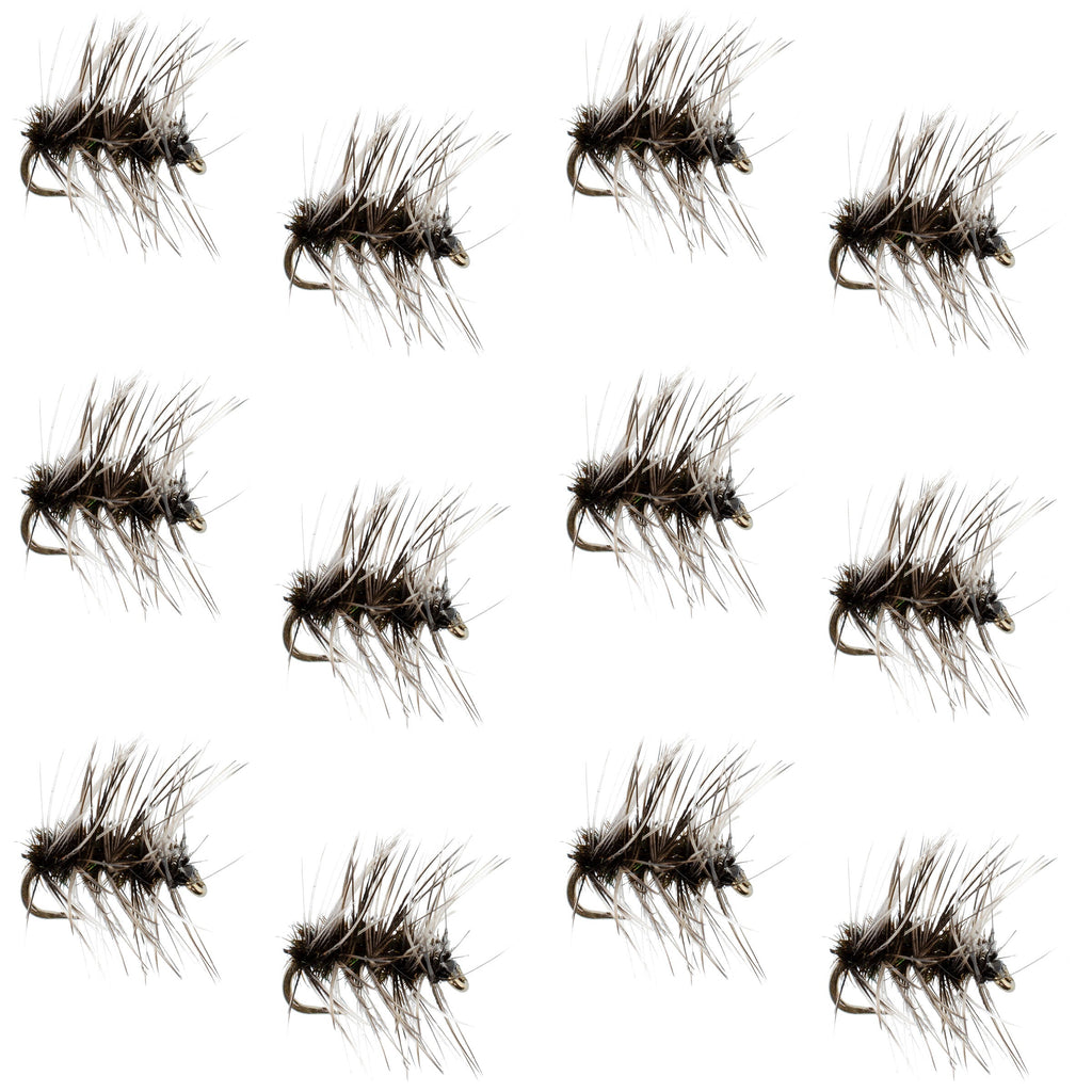 Griffiths Gnat Midge Trout Dry Fly - 12 Flies Size 22