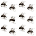 Griffiths Gnat Midge Trout Dry Fly - 12 Flies Size 22