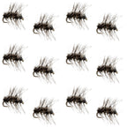 Griffiths Gnat Midge Trout Dry Fly - 12 Flies Size 22