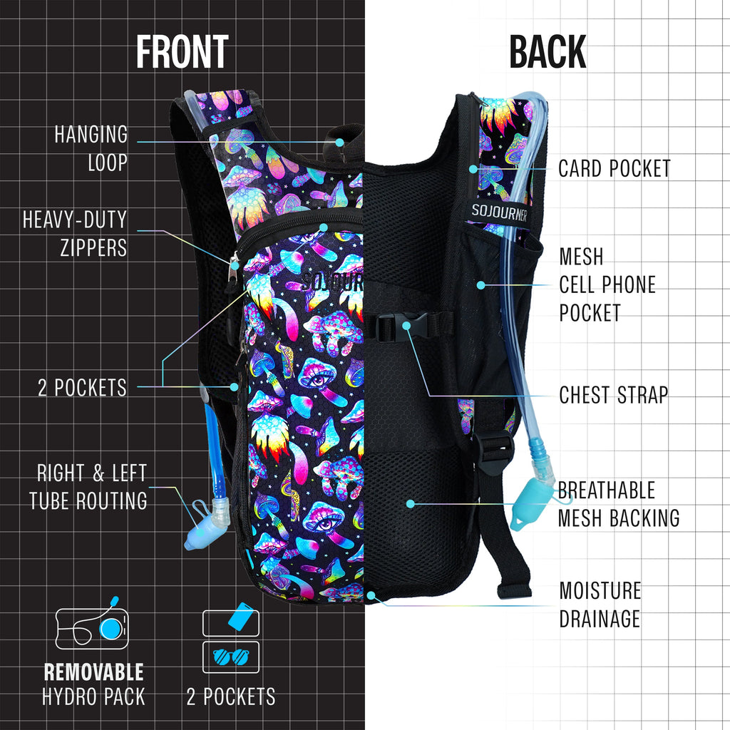 Hydration Pack Backpack (Small) with 2L Bladder