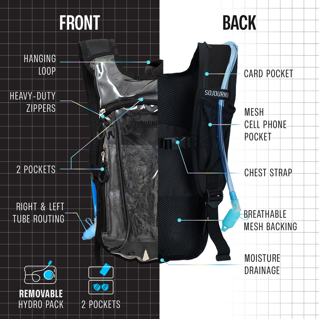 Hydration Pack Backpack (Small) with 2L Bladder