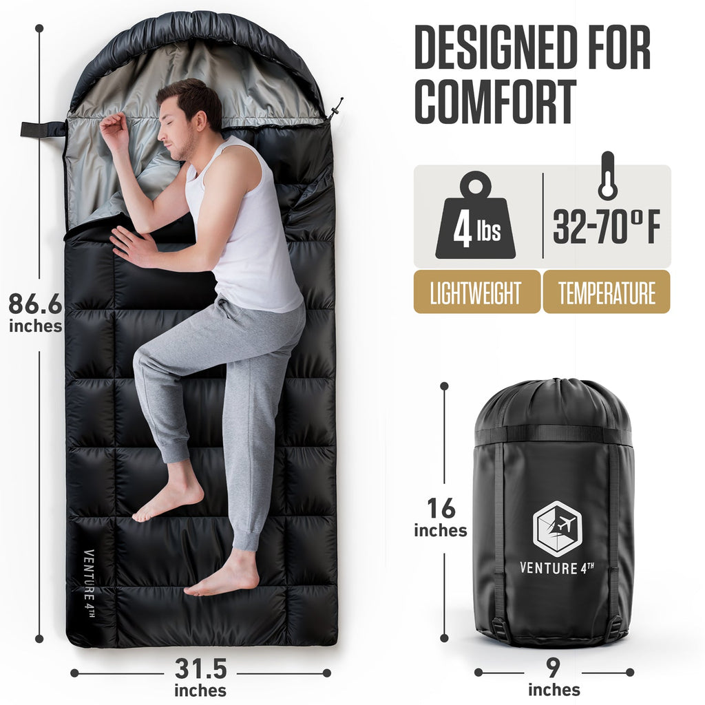 XXL Sleeping Bag for Big and Tall Campers