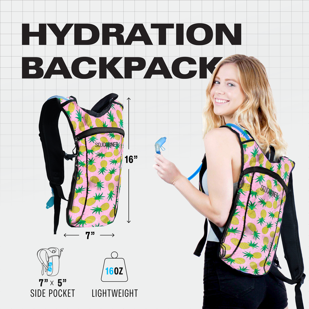 Hydration Pack Backpack (Small) with 2L Bladder