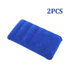 47x30cm Air Cushion Pillows Outdoor Camping Sleep Cushion Folding Square Inflatable Pillows Travel Backrest Plane Head Rest Big