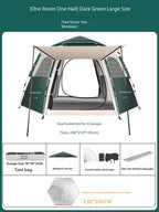 캠핑용품 땡처리 6-8 Person Camping Equipment Tent Waterproof Windproof Sun Shelter Instant Setup Family Tent for Outdoor