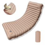 Outdoor Camping Sleeping Pad Folding Sleep Mat Beach Inflat Mattress with Pillows Ultralight Air Mat Travel Hiking New