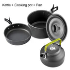 Camping Cooking Set Outdoor Aluminum Lightweight Equipment Camping