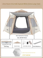 캠핑용품 땡처리 6-8 Person Camping Equipment Tent Waterproof Windproof Sun Shelter Instant Setup Family Tent for Outdoor