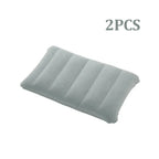 47x30cm Air Cushion Pillows Outdoor Camping Sleep Cushion Folding Square Inflatable Pillows Travel Backrest Plane Head Rest Big