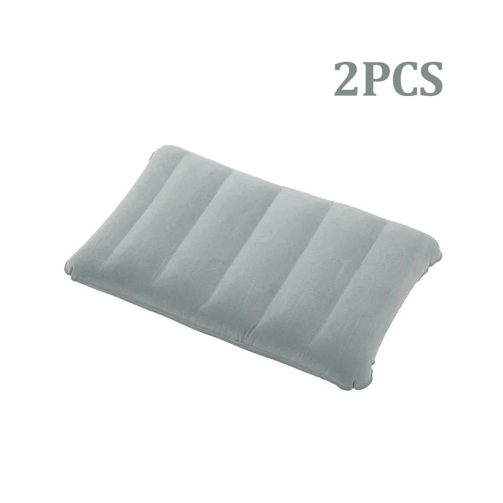 47x30cm Air Cushion Pillows Outdoor Camping Sleep Cushion Folding Square Inflatable Pillows Travel Backrest Plane Head Rest Big