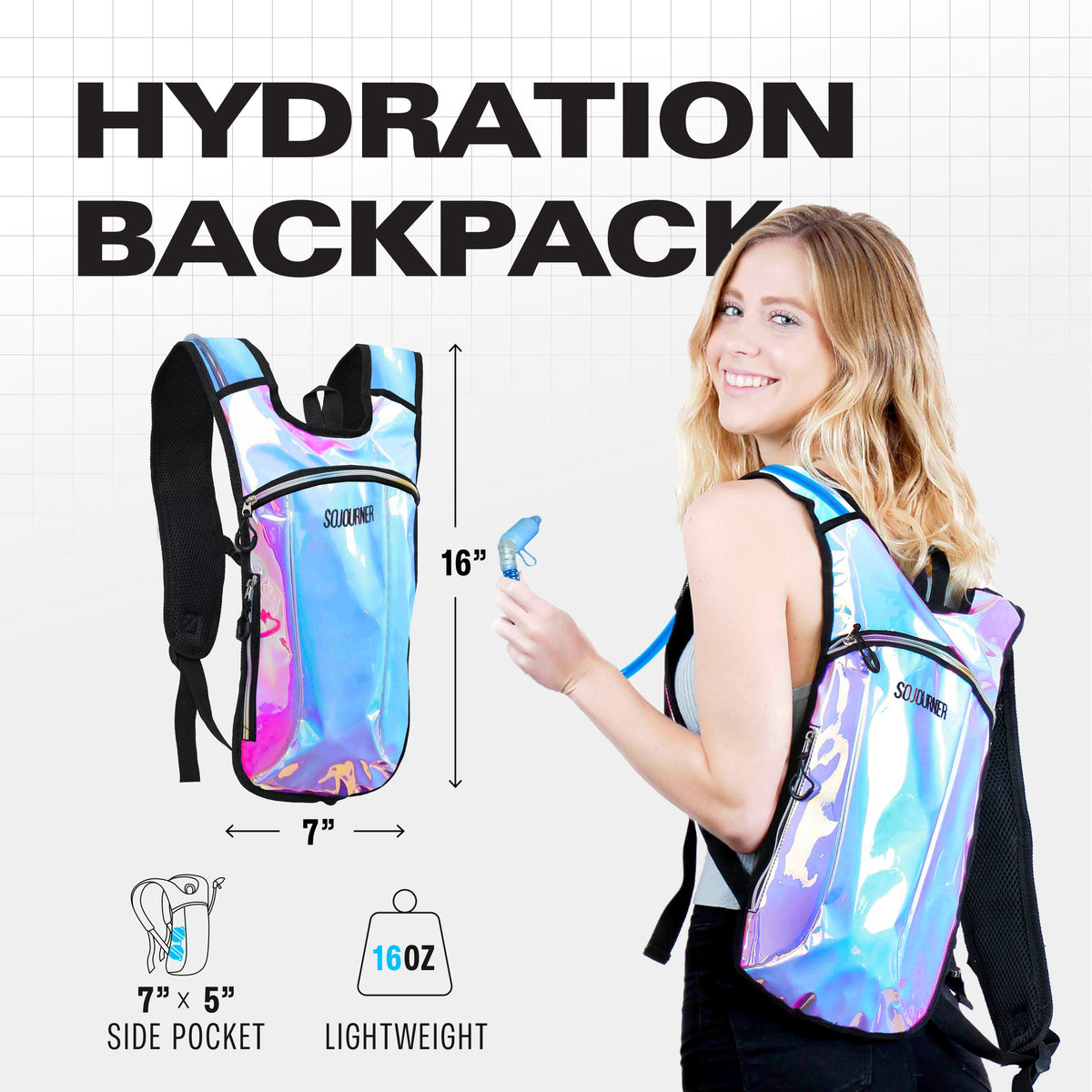 Hydration Pack Backpack (Small) with 2L Bladder