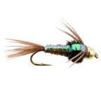 3 Pack Tungsten Bead Head Flash Back Pheasant Tail Nymph Size 12