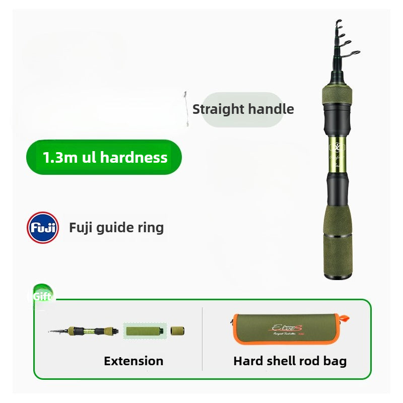 Mini Telescopic Micro Fishing Rod – Ultra-Short, Fast Action for UL Lures