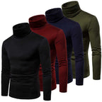 Suéter Cuello Alto Hombre Casual Térmico Manga Larga Ajustado Goocheer