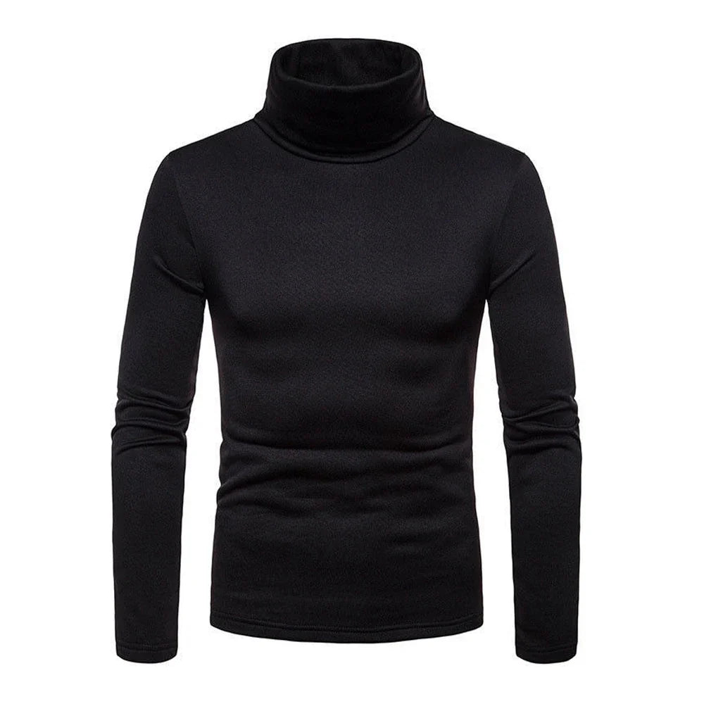 Suéter Cuello Alto Hombre Casual Térmico Manga Larga Ajustado Goocheer