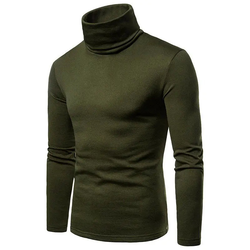 Suéter Cuello Alto Hombre Casual Térmico Manga Larga Ajustado Goocheer