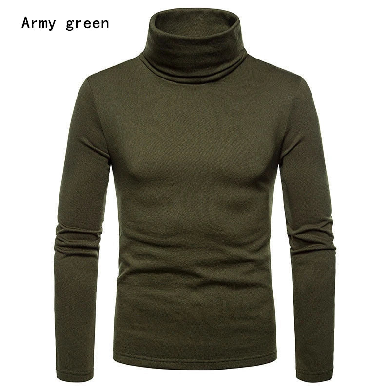 Suéter Cuello Alto Hombre Casual Térmico Manga Larga Ajustado Goocheer