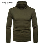 Suéter Cuello Alto Hombre Casual Térmico Manga Larga Ajustado Goocheer
